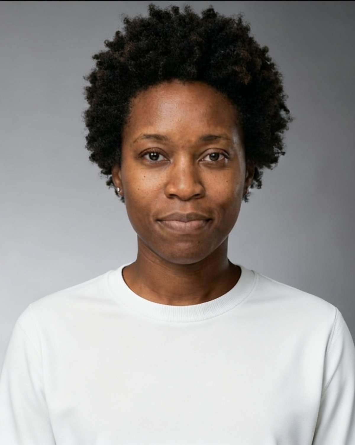 AI actor headshot with a neutral casting expression