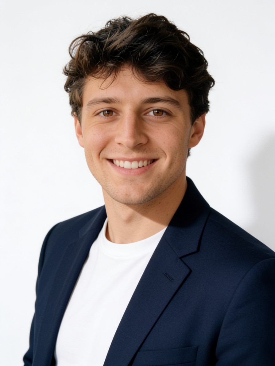 Man in his mid twenties in a professional headshot made by still.