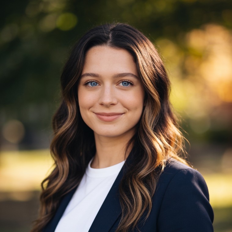 Woman in her mid twenties in a professional headshot made by still.