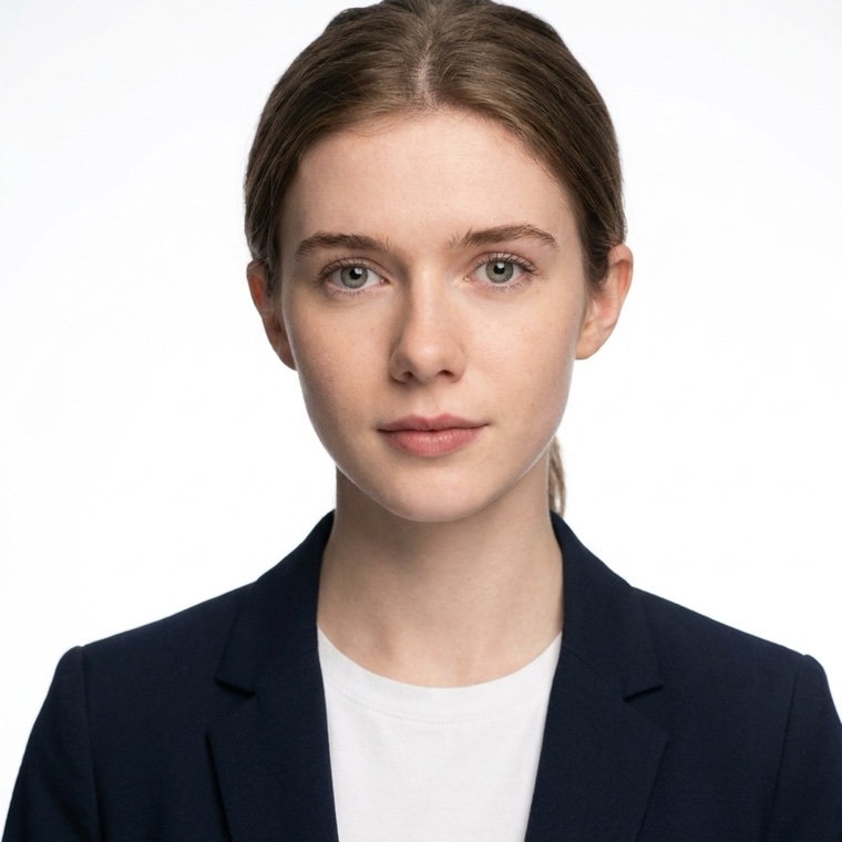 Woman in her twenties in a professional headshot made by still.