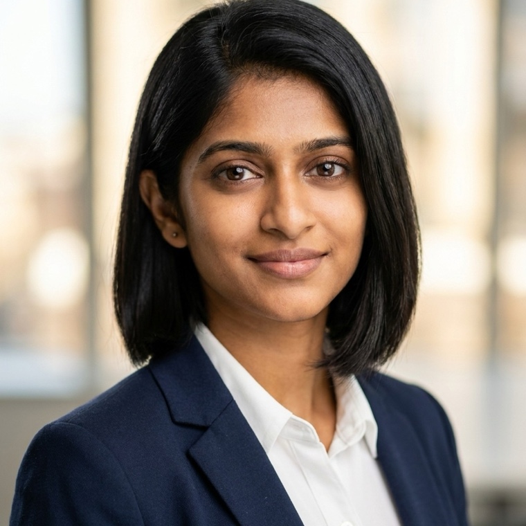 Woman in her thirties in a professional headshot made by still.