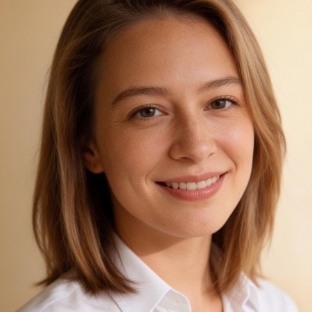 Woman in her mid twenties in a professional headshot made by still.