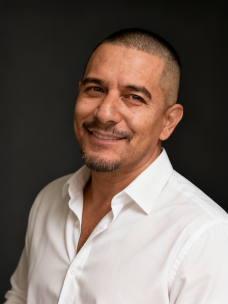 AI-generated professional headshot by still., made from the selfie above