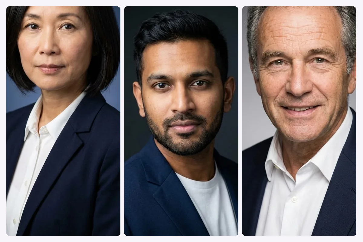 Business headshots: portraits made with still. from everyday photos