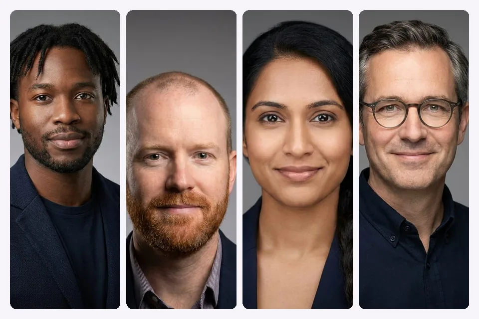 Business headshots: portraits made with still. from everyday photos