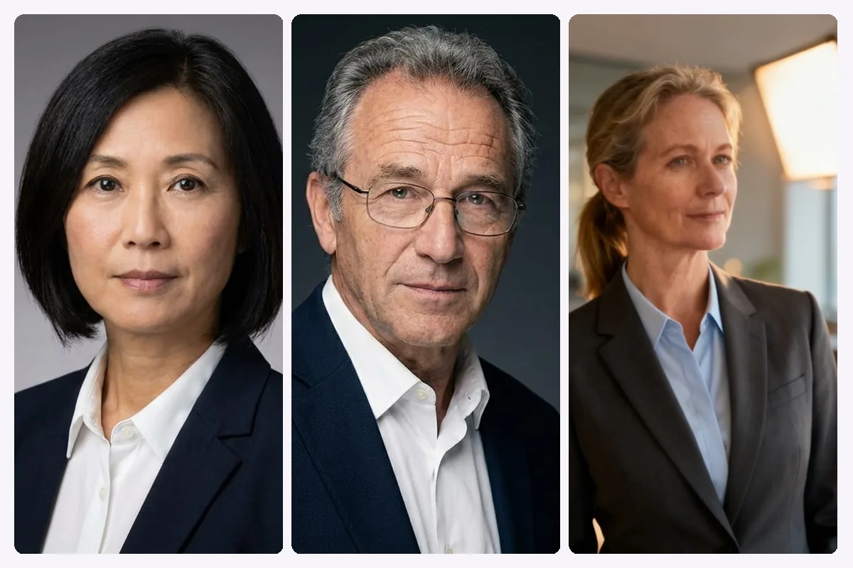 Executive headshot: portraits made with still. from everyday photos