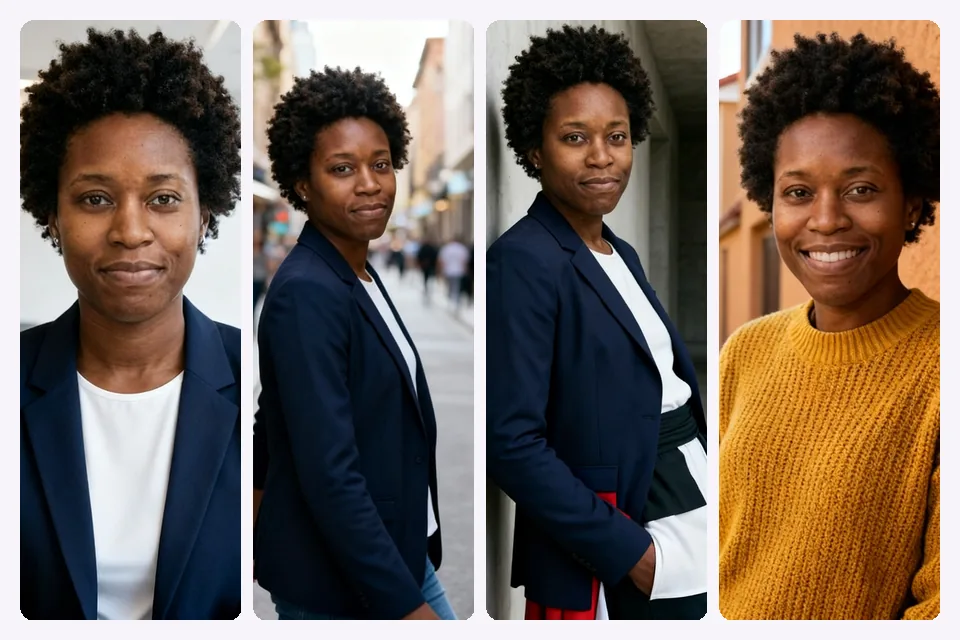 Instant headshots: portraits made with still. from everyday photos