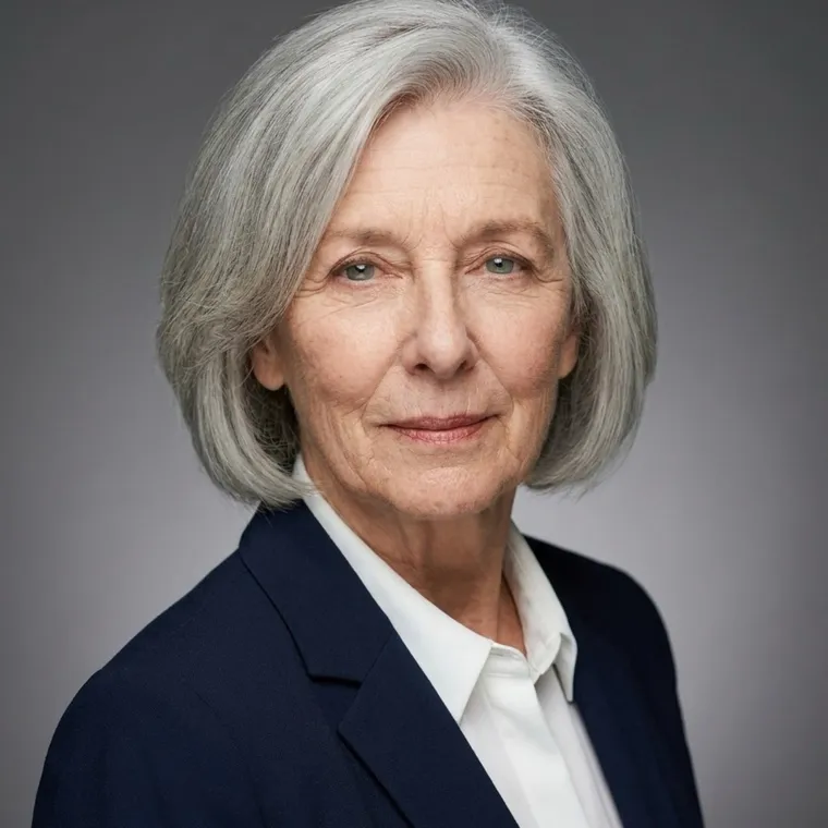 Woman in her sixties in a professional headshot made by still.